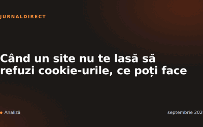 Când un site nu te lasă să refuzi cookie-urile, ce poți face
