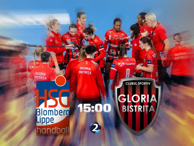 Gloria Bistrița debutează în Champions League, LIVE video